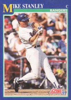 1991 Score #92 Mike Stanley Front