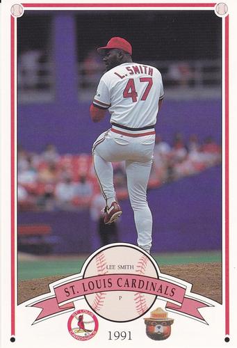 1991 St. Louis Cardinals Smokey #NNO Lee Smith Front