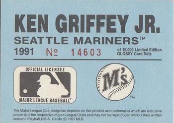 1991 Playball U.S.A. Ken Griffey Jr. (unlicensed) #NNO Ken Griffey Jr. Back