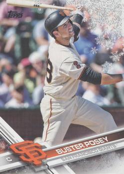 2017 Topps Holiday - Metallic Snowflakes #HMW19 Buster Posey Front