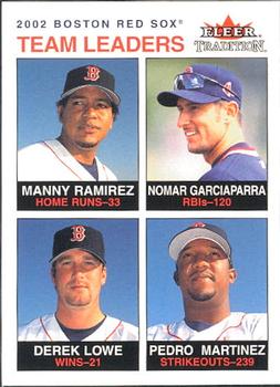2003 Fleer Tradition #5 Manny Ramirez / Nomar Garciaparra / Derek Lowe / Pedro Martinez Front