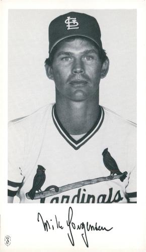 1985 St. Louis Cardinals Photocards #NNO Mike Jorgensen Front