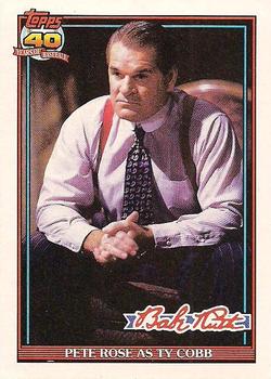 1991 Topps Babe Ruth Movie Promo #7 Pete Rose as Ty Cobb Front