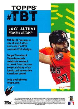 2018 Topps Throwback Thursday #113 Jose Altuve Back