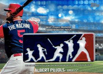 2018 Topps - Players Weekend Patch Blue #PWP-AP Albert Pujols Front