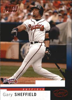 2004 Leaf - Press Proofs Red #108 Gary Sheffield Front