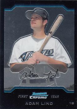 2004 Bowman Draft Picks & Prospects - Chrome #BDP111 Adam Lind Front