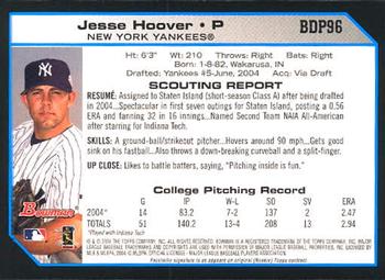2004 Bowman Draft Picks & Prospects #BDP96 Jesse Hoover Back