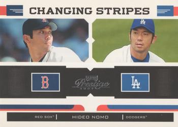 2004 Playoff Prestige - Changing Stripes #CS-4 Hideo Nomo  Front
