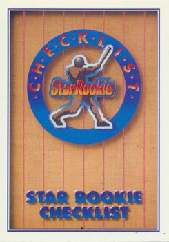1991 Upper Deck #1 Star Rookie Checklist Front