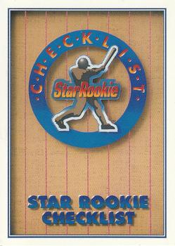 1991 Upper Deck #1 Star Rookie Checklist Front