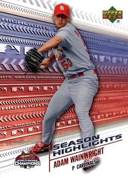 2006 Upper Deck World Series Champions St. Louis Cardinals #SH7 Adam Wainwright Front