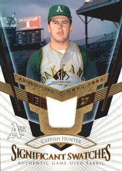 2004 SP Legendary Cuts - Significant Swatches #SS-CH Catfish Hunter Front