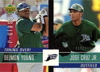 2004 Upper Deck r-class - Taking Over! #TO-24 Delmon Young / Jose Cruz Jr. Front
