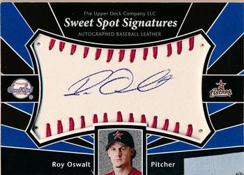 2004 Upper Deck Sweet Spot - Sweet Spot Signatures Red Stitch #SS-RO Roy Oswalt Front