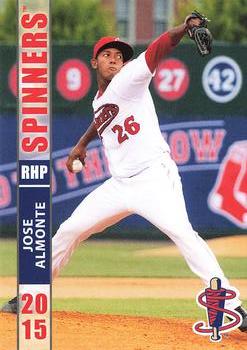 2015 Grandstand Lowell Spinners #NNO Jose Almonte Front