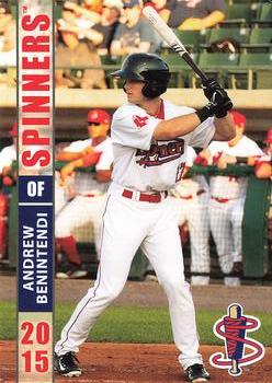 2015 Grandstand Lowell Spinners #NNO Andrew Benintendi Front