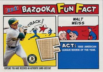 2005 Bazooka - Fun Facts Relics #FF-WW Walt Weiss Front