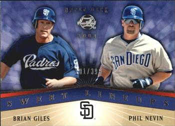 2004 Upper Deck Sweet Spot #226 Brian Giles / Phil Nevin Front