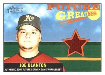 2005 Bowman Heritage - Future Greatness Jersey Relics #FG-JB Joe Blanton Front
