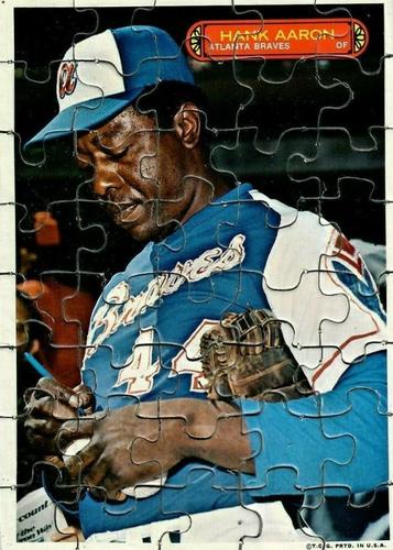 1974 Topps Jigsaw Puzzles #NNO Hank Aaron Front