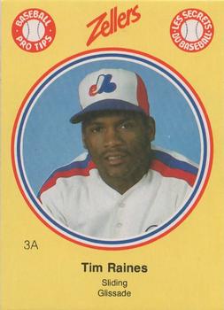 1982 Zellers Montreal Expos #3A Tim Raines Front