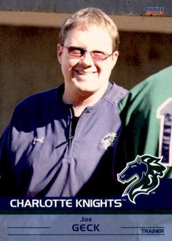 2013 Choice Charlotte Knights #10 Joe Geck Front