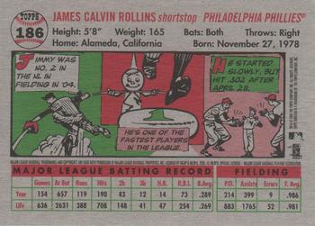 2005 Topps Heritage #186 Jimmy Rollins Back