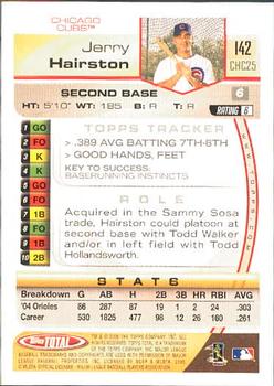 2005 Topps Total #142 Jerry Hairston Jr. Back