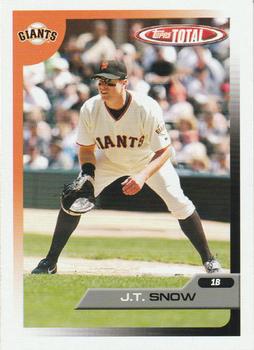 2005 Topps Total #378 J.T. Snow Front