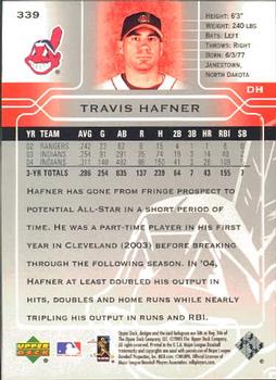 2005 Upper Deck #339 Travis Hafner Back