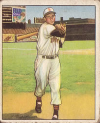 1950 Bowman #16 Roy Sievers Front