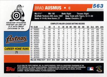 2006 Topps #563 Brad Ausmus Back