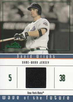 2005 Fleer Showcase - Wave of the Future Jersey Green #WF-DW David Wright Front