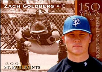 2008 St. Paul Saints #NNO Zach Goldberg Front