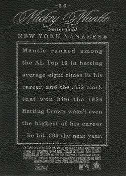 2006 Topps Sterling #26 Mickey Mantle Back
