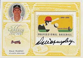 2005 Leaf Century - Stamps Signature Pro Ball #S-30 Dale Murphy Front