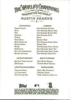 2007 Topps Allen & Ginter #3 Austin Kearns Back