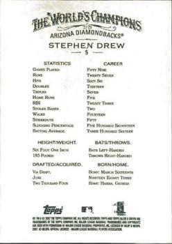 2007 Topps Allen & Ginter #5 Stephen Drew Back