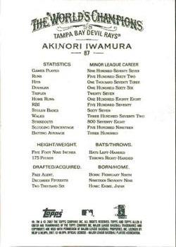 2007 Topps Allen & Ginter #87 Akinori Iwamura Back