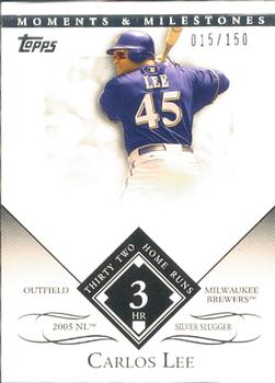 2007 Topps Moments & Milestones #145-3 Carlos Lee Front