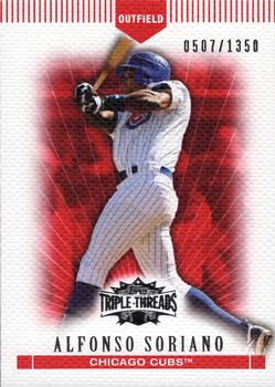 2007 Topps Triple Threads #42 Alfonso Soriano Front
