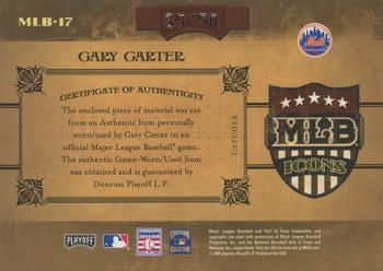 2005 Playoff Prime Cuts - MLB Icons Material Bat #MLB-17 Gary Carter Back