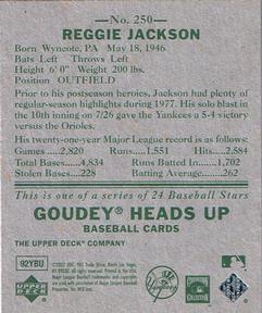 2007 Upper Deck Goudey #250 Reggie Jackson Back