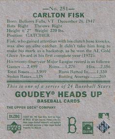 2007 Upper Deck Goudey #251 Carlton Fisk Back