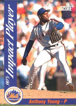 1992 Score - 90's Impact Players #39 Anthony Young Front