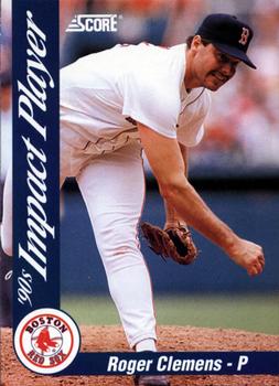 1992 Score - 90's Impact Players #57 Roger Clemens Front