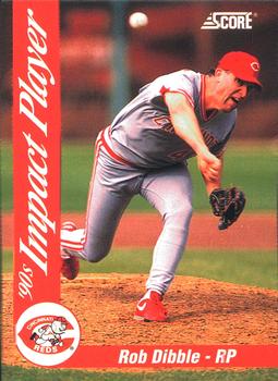 1992 Score - 90's Impact Players #71 Rob Dibble Front