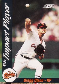 1992 Score - 90's Impact Players #87 Gregg Olson Front