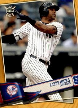 2019 Topps Big League - Gold #97 Aaron Hicks Front